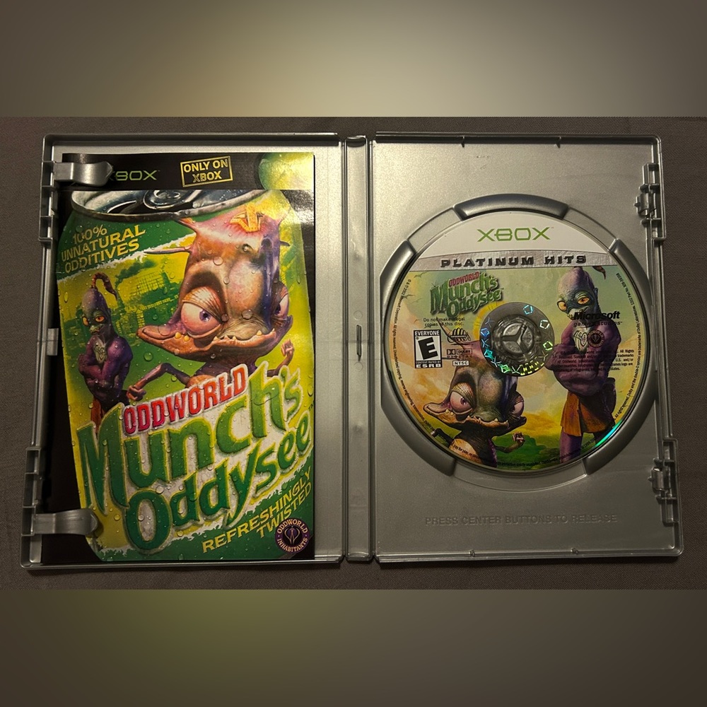 XBOX Oddworld Munch’s Oddysee. Cleaned and Tested.
